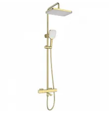 Душевая колонна Mixxus Premium VIRGO 009-J BRUSHED GOLD с термостатическим смесителем